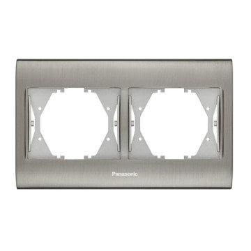 VİKO Thea Blu WBTF0802-5IN İkili Yatay Çerçeve [Inox]