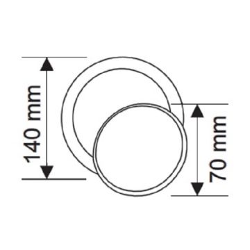 NOAS YL83-3012 DARA 5 Watt Beyaz LED Aplik - Gün Işığı (3200K)