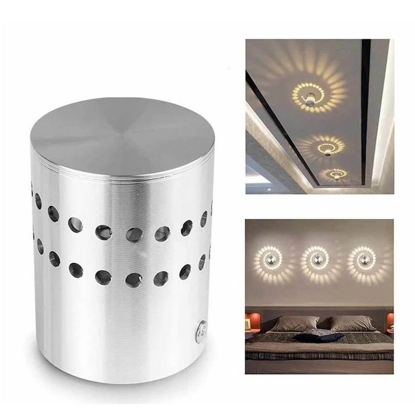 NOAS YL83-4002 MARİS 3 Watt Efektli Krom LED Aplik - Gün Işığı (3200K)