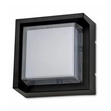 NOAS YL83-2022 KNİDOS 7 Watt Siyah Dış Mekan LED Aplik - Gün Işığı (3200K)