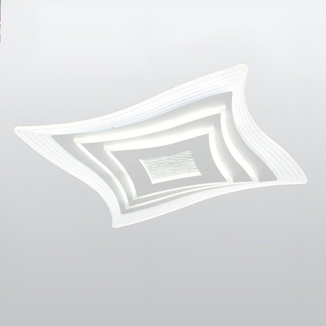 CL-752-50 134 Watt 50x50 cm Dimli Modern LED Avize (3 Işık Renkli - Kumandalı)