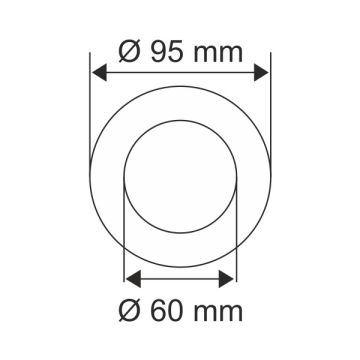 HELIOS HS 1807 Erva Yuvarlak Kristal Spot Kasası