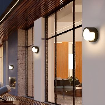 NOAS YL83-5002 ASPENDOS 7 Watt Siyah Dış Mekan LED Aplik - Gün Işığı (3200K)