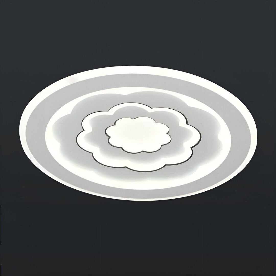 CL-754-50 134 Watt 50x50 cm Dimli Modern LED Avize (3 Işık Renkli - Kumandalı)