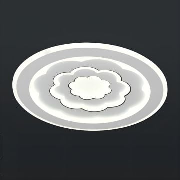 CL-754-50 134 Watt 50x50 cm Dimli Modern LED Avize (3 Işık Renkli - Kumandalı)