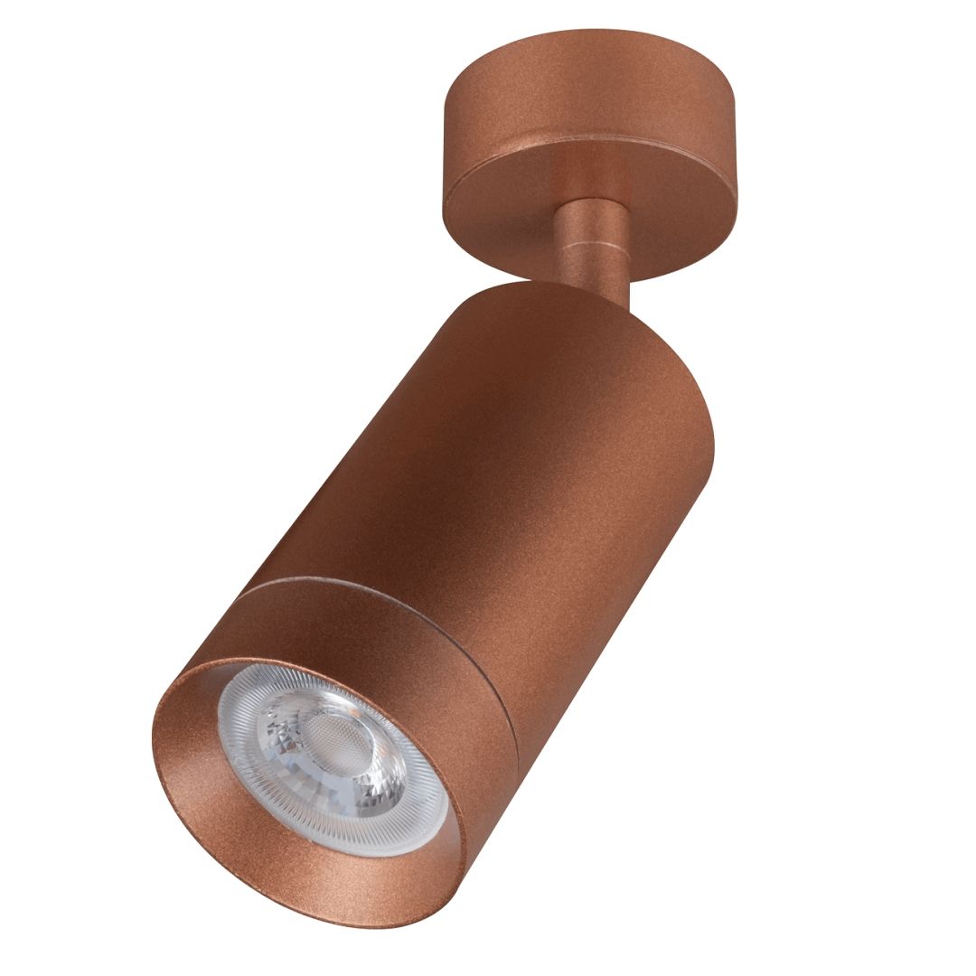 goldX ZE127-BK 12 Watt Bakır Sıva Üstü Hareketli Silindir LED Spot (SAMSUNG LED & EAGLERISE Driver)