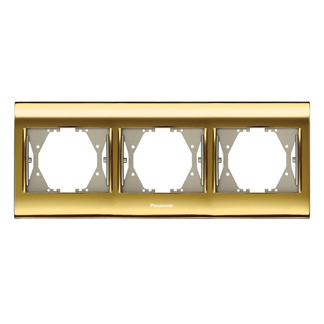 VİKO Thea Blu WBTF0803-5GL Üçlü Yatay Çerçeve [Gold]