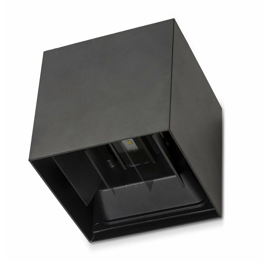 NOAS YL83-6012 ASSOS 10 Watt Siyah Çift Yönlü Dış Mekan LED Aplik - Gün Işığı (3200K)