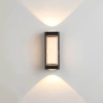 CATA CT-7079 Lara 9 Watt Çift Yönlü Dış Mekan LED Aplik - PC Gövde - Gün Işığı (3200K)