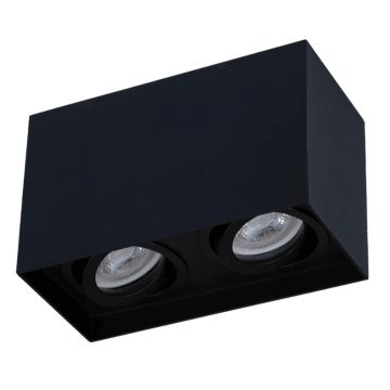 goldX ZE149-BK 2x12 Watt Siyah/Beyaz Sıva Üstü İkili LED Spot (SAMSUNG LED & EAGLERISE Driver)