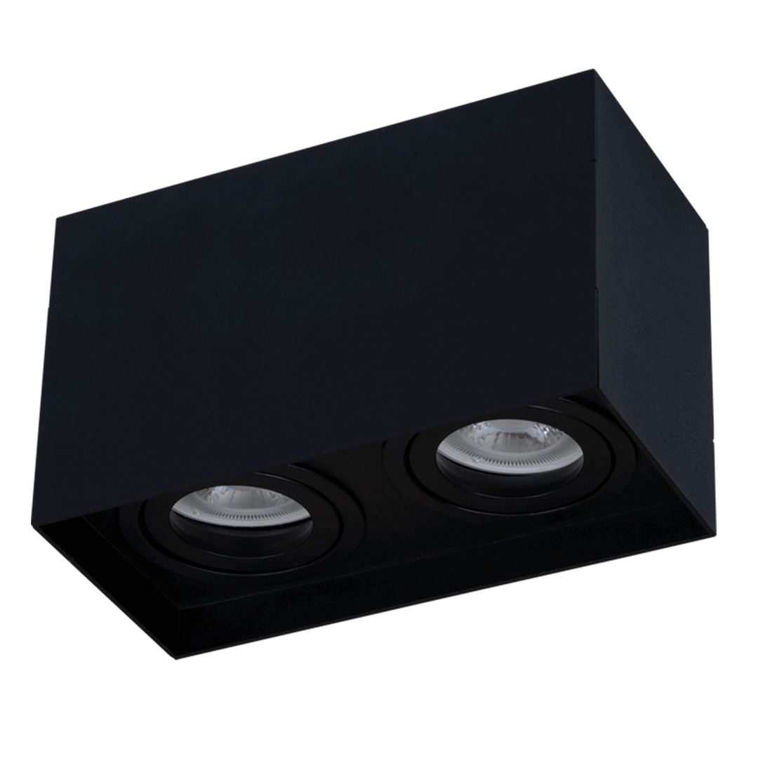 goldX ZE149-BK 2x12 Watt Siyah/Beyaz Sıva Üstü İkili LED Spot (SAMSUNG LED & EAGLERISE Driver)