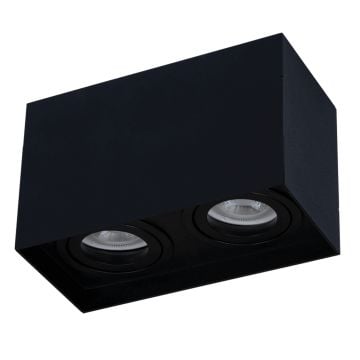 goldX ZE149-BK 2x12 Watt Siyah/Beyaz Sıva Üstü İkili LED Spot (SAMSUNG LED & EAGLERISE Driver)