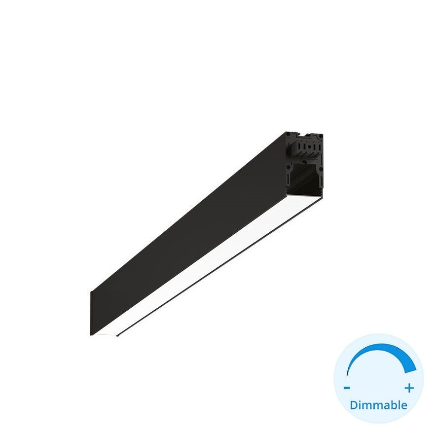 GOYA GY 8056-60 Siyah/Beyaz Kasa 18 Watt 60 cm Eklenebilir Sıva Üstü DİMLİ Lineer Armatür