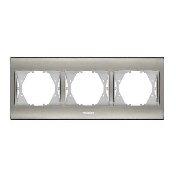 VİKO Thea Blu WBTF0803-5IN Üçlü Yatay Çerçeve [Inox]