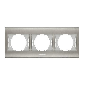 VİKO Thea Blu WBTF0803-5IN Üçlü Yatay Çerçeve [Inox]