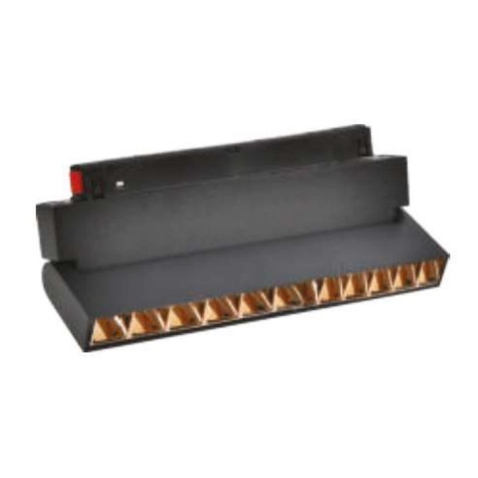 MOLLED MOL6033G 12 Watt 22 cm Lensli Hareketli LED Magnet Armatür (Siyah-Gold)