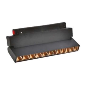 MOLLED MOL6033G 12 Watt 22 cm Lensli Hareketli LED Magnet Armatür (Siyah-Gold)