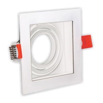 HELIOS HS 1448 Sıva Altı Beyaz Kare Spot Kasası (PC Gövde)