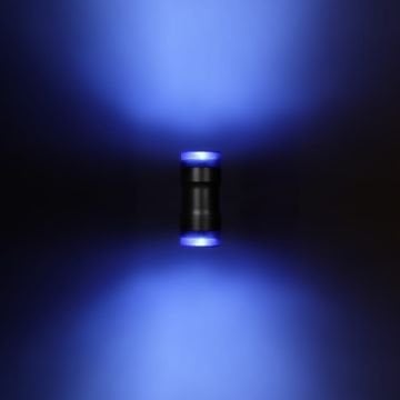 ZİTA 264-Mavi Mavi Camlı Çift Yönlü Dış Mekan Aplik - PC Gövde - GU10 Duylu - IP65