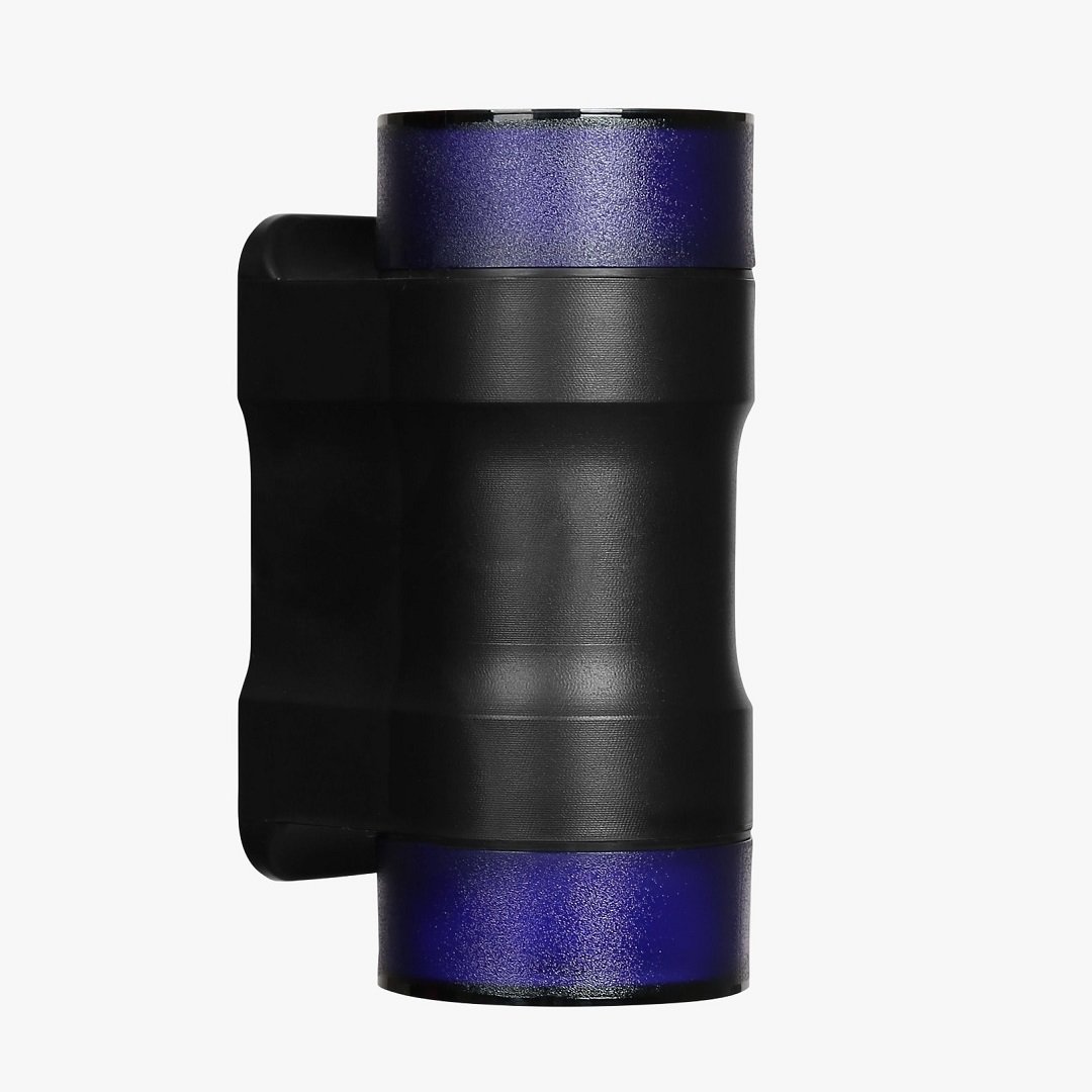 ZİTA 264-Mavi Mavi Camlı Çift Yönlü Dış Mekan Aplik - PC Gövde - GU10 Duylu - IP65