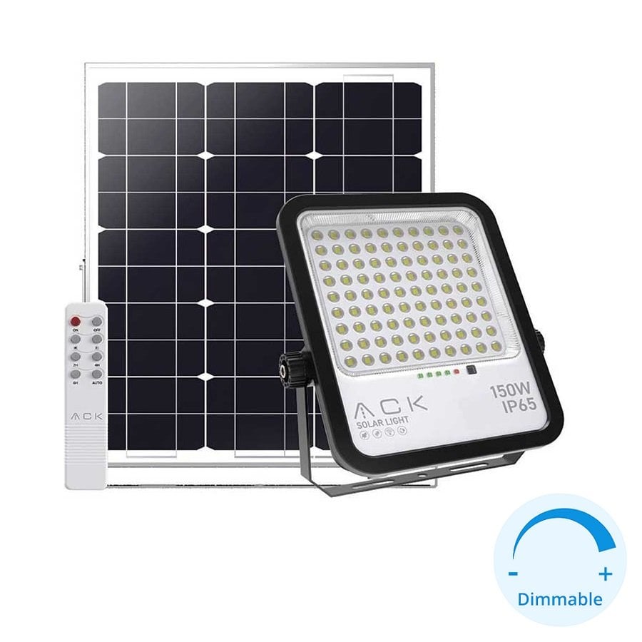 ACK AT65-19432 150 Watt Solar Projektör - Beyaz Işık (6500K)