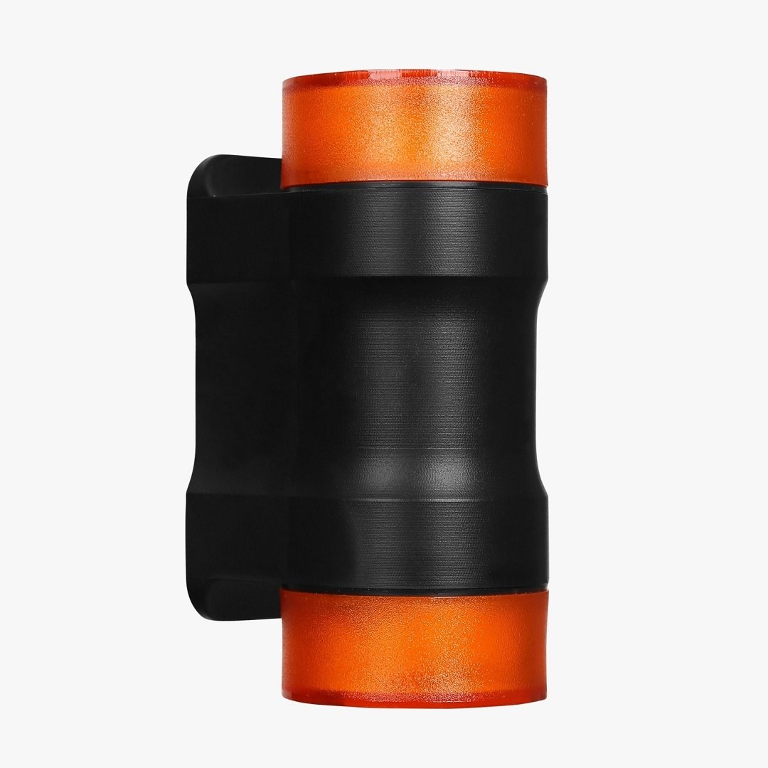 ZİTA 264-Turuncu Turuncu Camlı Çift Yönlü Dış Mekan Aplik - PC Gövde - GU10 Duylu - IP65