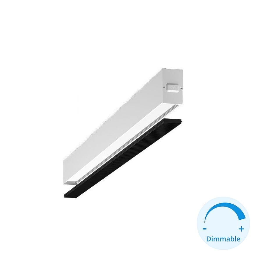 GOYA GY 8054-60 Beyaz Kasa 18 Watt 60 cm Kamaşma Önleyicili Sıva Üstü DİMLİ Lineer Armatür