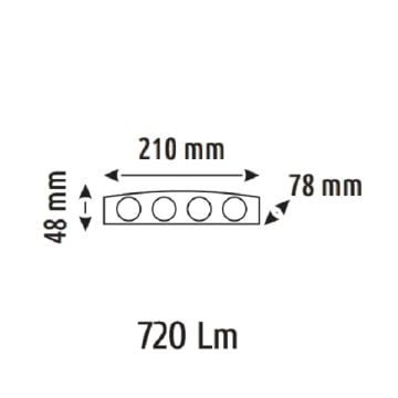 HELIOS HS 5875 8 Watt Siyah Çift Yönlü Dış MekanLED Aplik - PC Gövde - IP65 - ABS Gövde