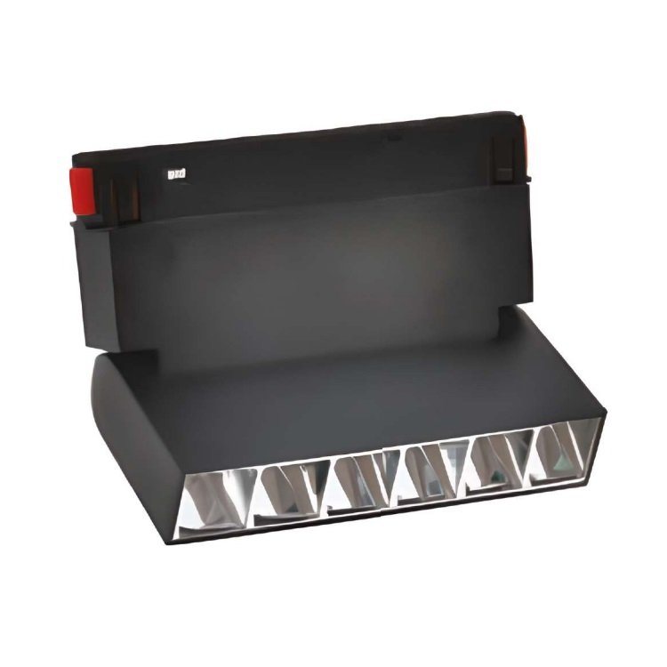 MOLLED MOL6032P 6 Watt 13 cm Lensli Hareketli LED Magnet Armatür (Siyah-Platin)