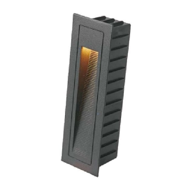 MOLLED MOL9087 3 Watt Siyah/Antrasit/Beyaz Sıva Altı Dikdörtgen Dış Mekan LED Merdiven Armatürü - Metal - Gün Işığı (3000K)