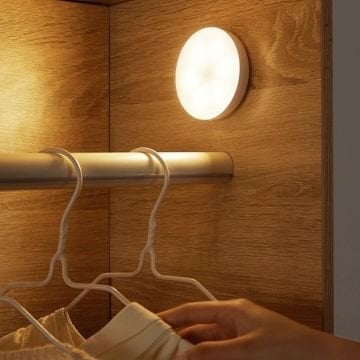 CATA CT-5180 0.6 Watt Mıknatıslı Şarjlı Sensörlü LED Kabin Aydınlatma - Ilık Beyaz (4000K)