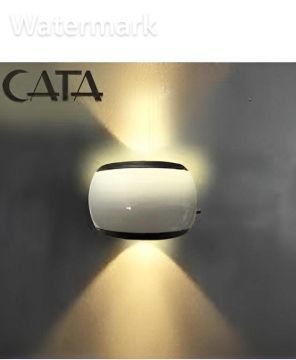 CATA CT-7068 Zenzibar 8 Watt Çift Yönlü Dış Mekan LED Aplik - PC Gövde - Gün Işığı (3200K)