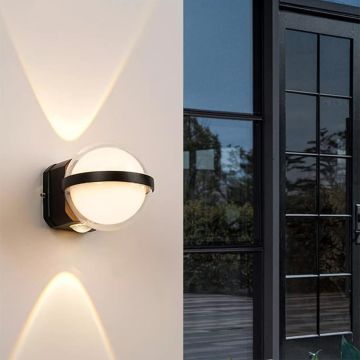 CATA CT-7071 Bali 12 Watt Çift Yönlü Dış Mekan LED Aplik - PC Gövde - Gün Işığı (3200K)