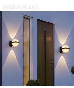 CATA CT-7071 Bali 12 Watt Çift Yönlü Dış Mekan LED Aplik - PC Gövde - Gün Işığı (3200K)