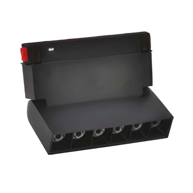 MOLLED MOL6032S 6 Watt 13 cm Lensli Hareketli LED Magnet Armatür (Siyah)