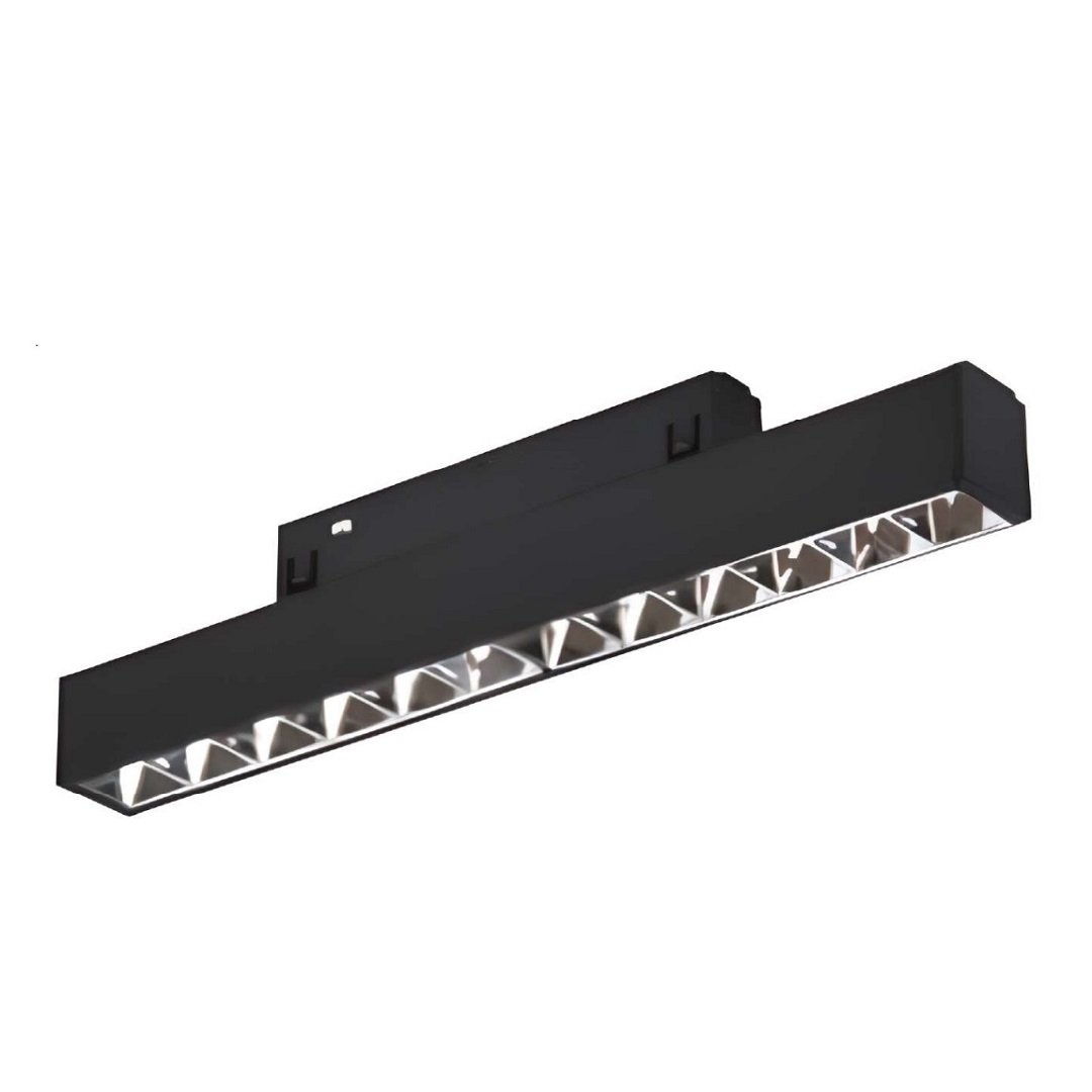MOLLED MOL6029P 12 Watt Siyah-Platin 22 cm Lensli LED Magnet Armatür