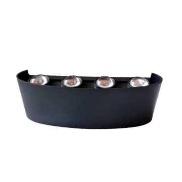 CATA CT-8013 Kapri 15 Watt Siyah Çift Yönlü Dış Mekan LED Aplik - PC Gövde - Gün Işığı (3200K)