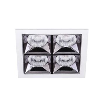 JUPITER LS495 4x4 Watt Beyaz-Krom Sıva Altı Dörtlü Mini LED Spot - OSRAM LED - Metal - Gün Işığı (3000K)