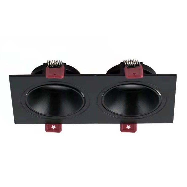 MOLLED MOL4152 Sıva Altı Siyah İkili Spot Kasası (Metal)