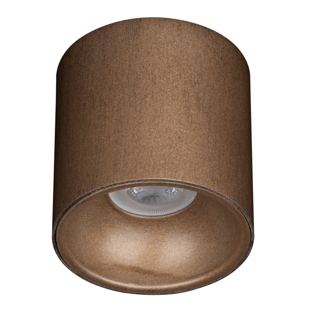 goldX ZE830-1-BRE 12 Watt 10x10 cm Bronz Eskitme Sıva Üstü Silindir LED Spot (SAMSUNG LED & EAGLERISE Driver)