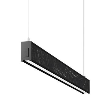 GOYA GY 8046-90 26 Watt 90 cm Siyah Mermer Desenli Lineer Sarkıt Armatür