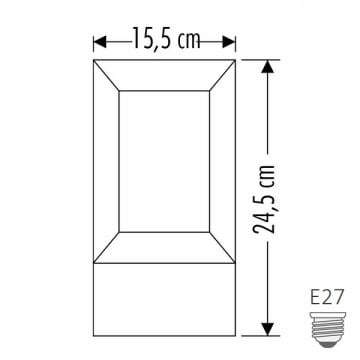 CATA CT-7030 MİLAN Siyah Set Üstü Aplik (ABS Plastik)