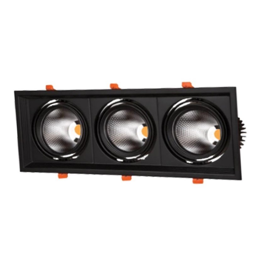 MOLLED MOL2083Y Siyah Kasa 3x9 Watt Üçlü LED Mağaza Spotu (SAMSUNG/OSRAM LED & EAGLERISE/PHILIPS/LIFUD Driver)