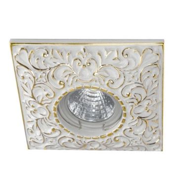 MOLLED MOL3059 Beyaz-Gold Kare Dekoratif Spot Kasası