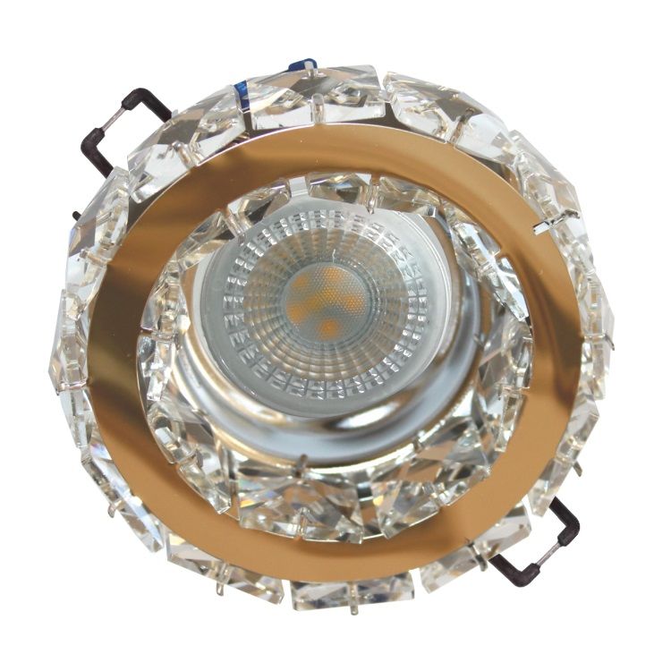 HELIOS HS 1811 Hayal Gold Yuvarlak Kristal Spot Kasası