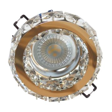 HELIOS HS 1811 Hayal Gold Yuvarlak Kristal Spot Kasası