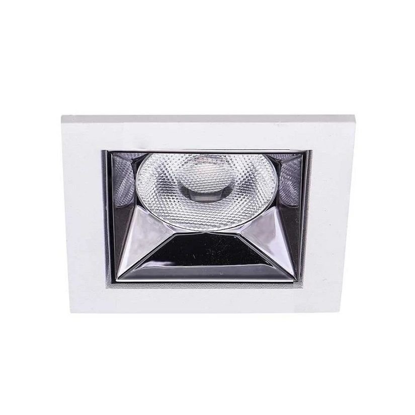 JUPITER LS493 2 Watt Beyaz-Krom Sıva Altı Kare Mini LED Spot - OSRAM LED - Metal - Gün Işığı (3000K)