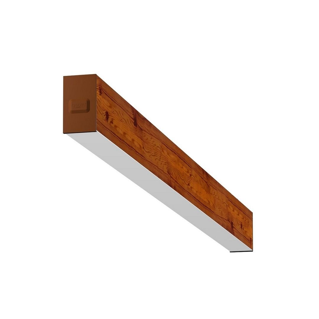 GOYA GY 8032-120-65-C 52 Watt 120 cm Ahşap (Ceviz) Desenli Sıva Üstü Lineer Armatür