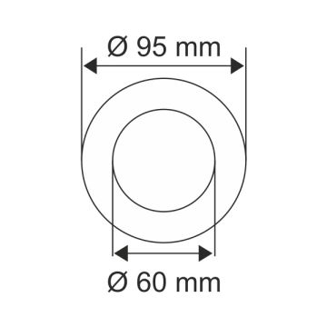 HELIOS HS 1805 Deren Yuvarlak Kristal Spot Kasası