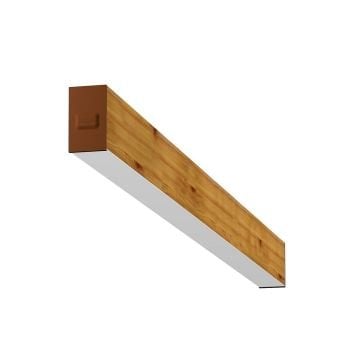 GOYA GY 8032-120-62-C 52 Watt 120 cm Ahşap (Ceviz) Desenli Sıva Üstü Lineer Armatür